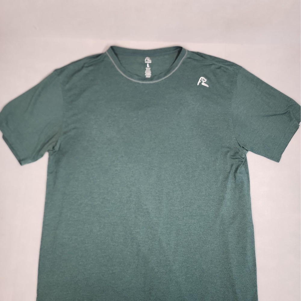 Rhoback Green Tshirt Lg Athletic Performance Golf Short Sleeve Stretch Solid - Picture 5 of 10